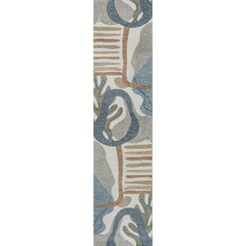Algae Abstract Glam Botanical Machine-washable Area Rug